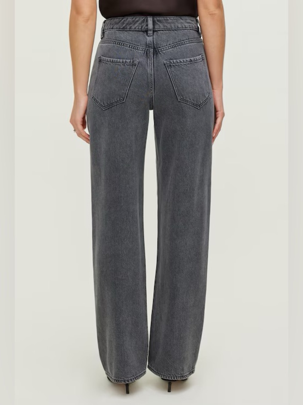 Dynamite Denim Mika Wide Leg Jeans in Black Waist 14